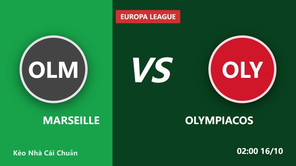 Marseille vs Olympiacos: 5 bước soi kèo ngày 15/10/2026